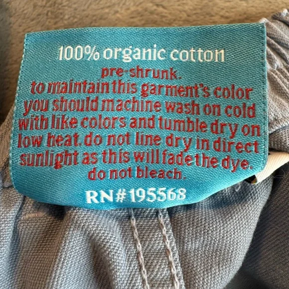 NWOT Big Bud Press Organic Cotton Twill Trousers Blue Size XS
